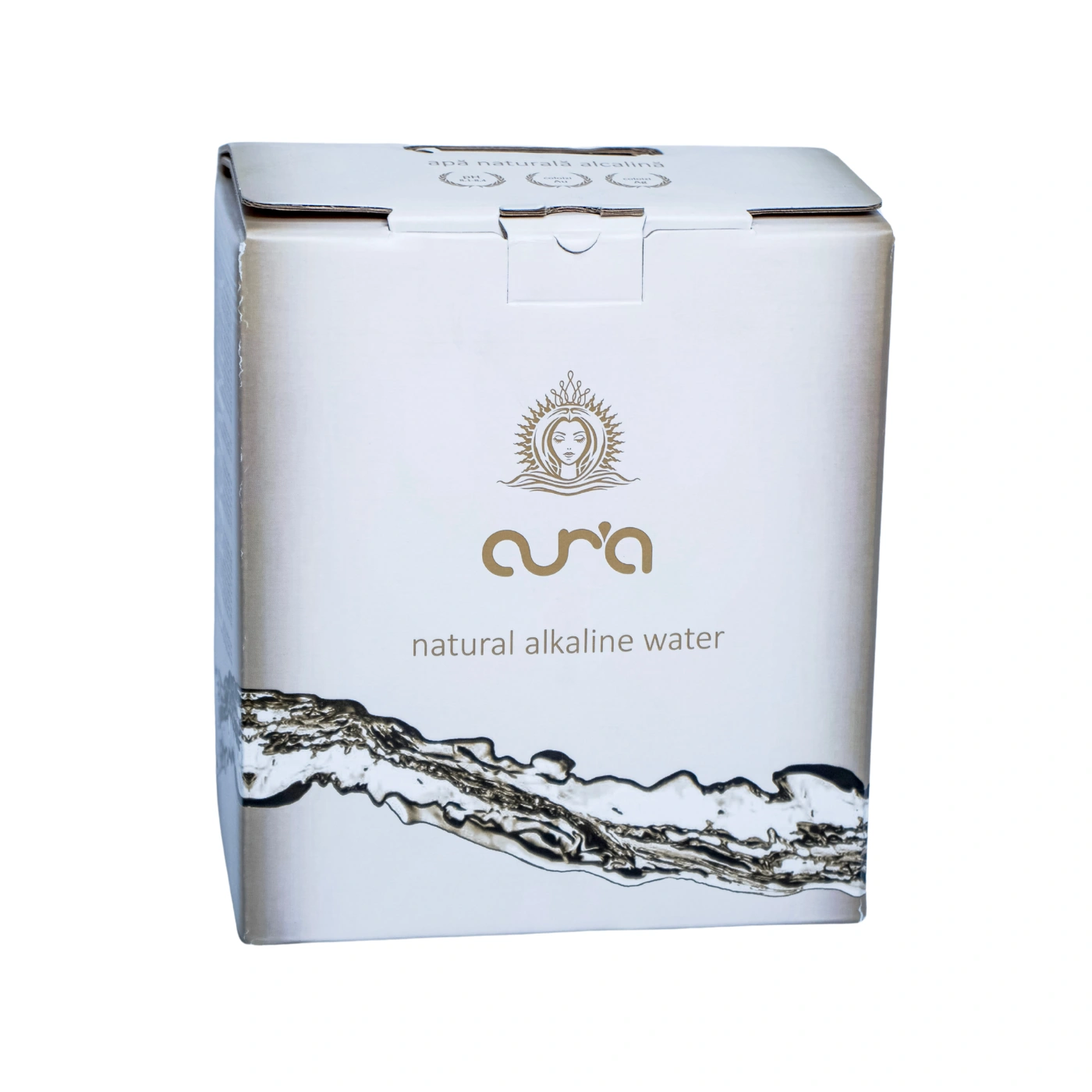 Apă plată alcalină Aur’a Bag in Box 5L, ambalaj practic cu robinet, pentru hidratare zilnică