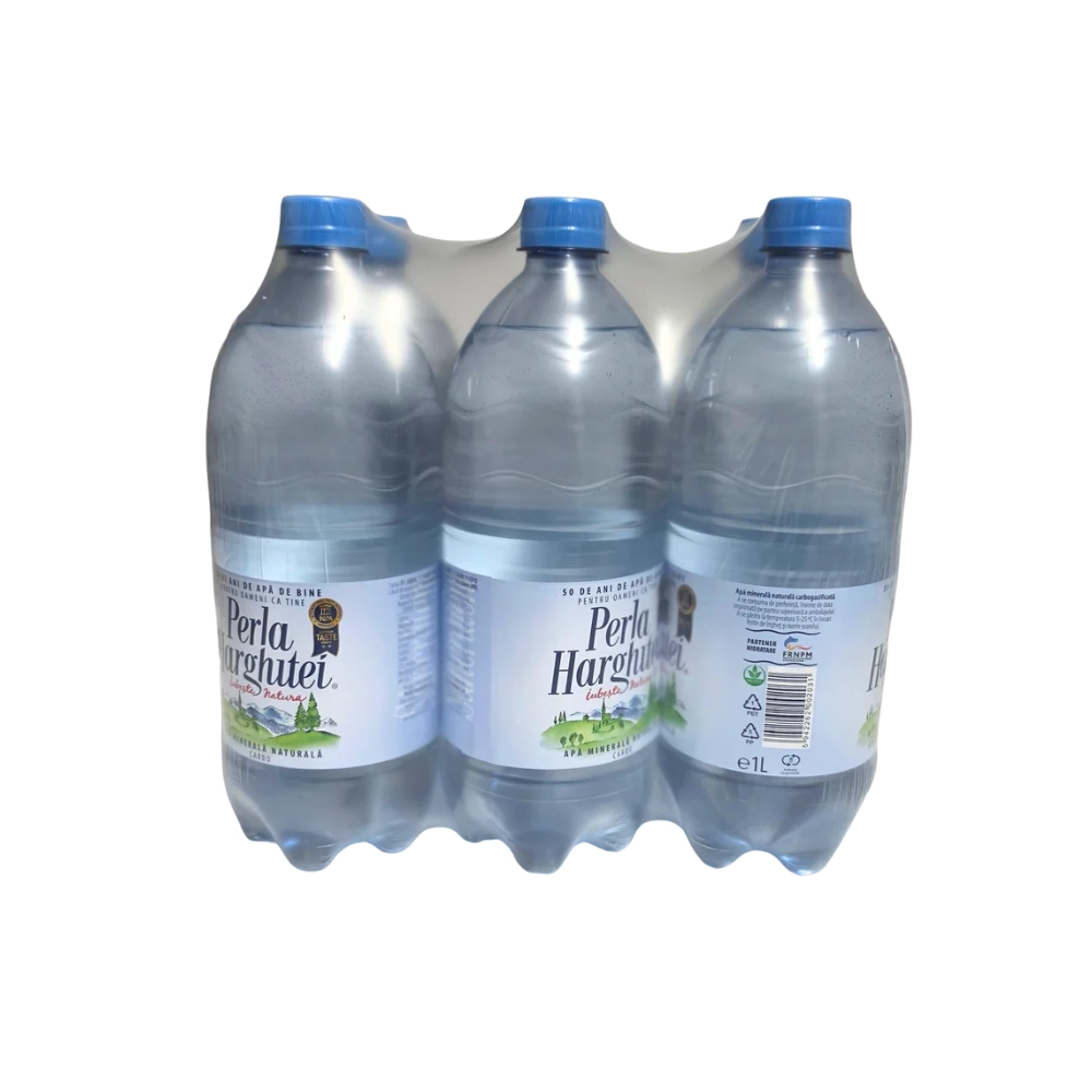 Apă minerală naturală carbogazoasă Perla Harghitei, 1L, PET - imagine 2