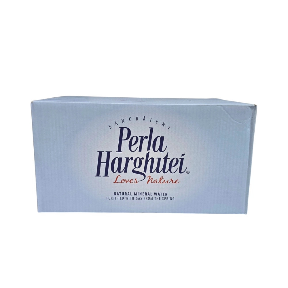 Apă minerală carbogazoasă Perla Harghitei, 330ml, sticlă - imagine 2