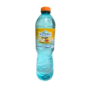 Apă plată Bucovina Fructată cu aromă de piersică 1,5 L PET