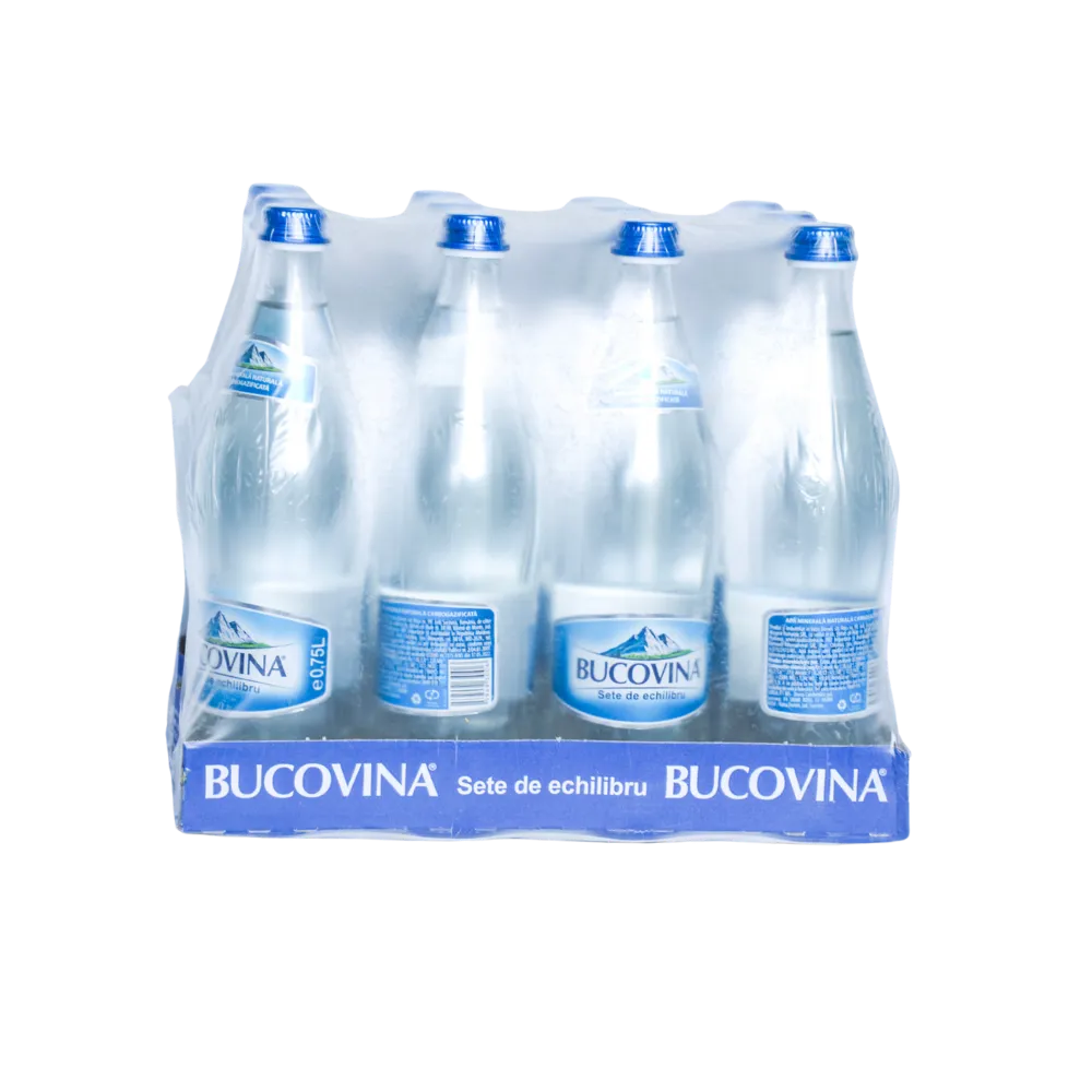 Bucovina apa minerala carbogazoasa 0.75l bax 12 sticle