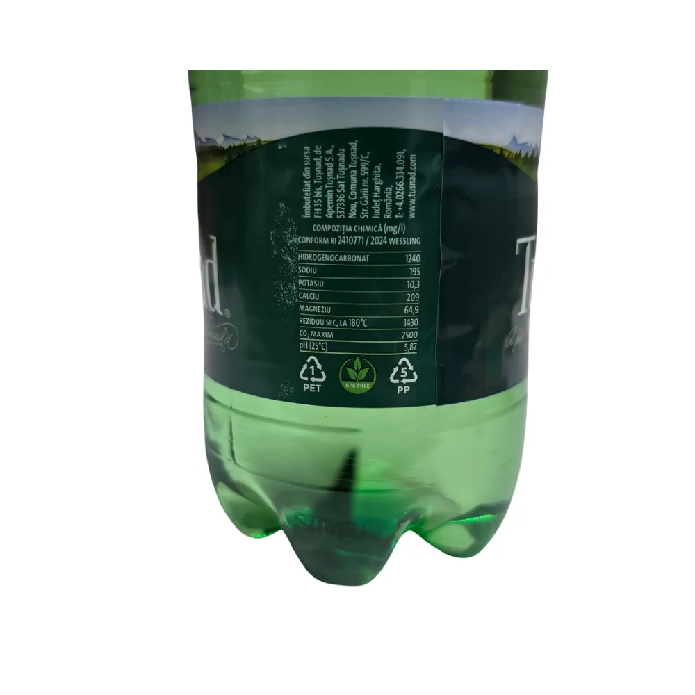 Etichetă Tusnad Apa Minerala Decarbogazificata 0.5l PET