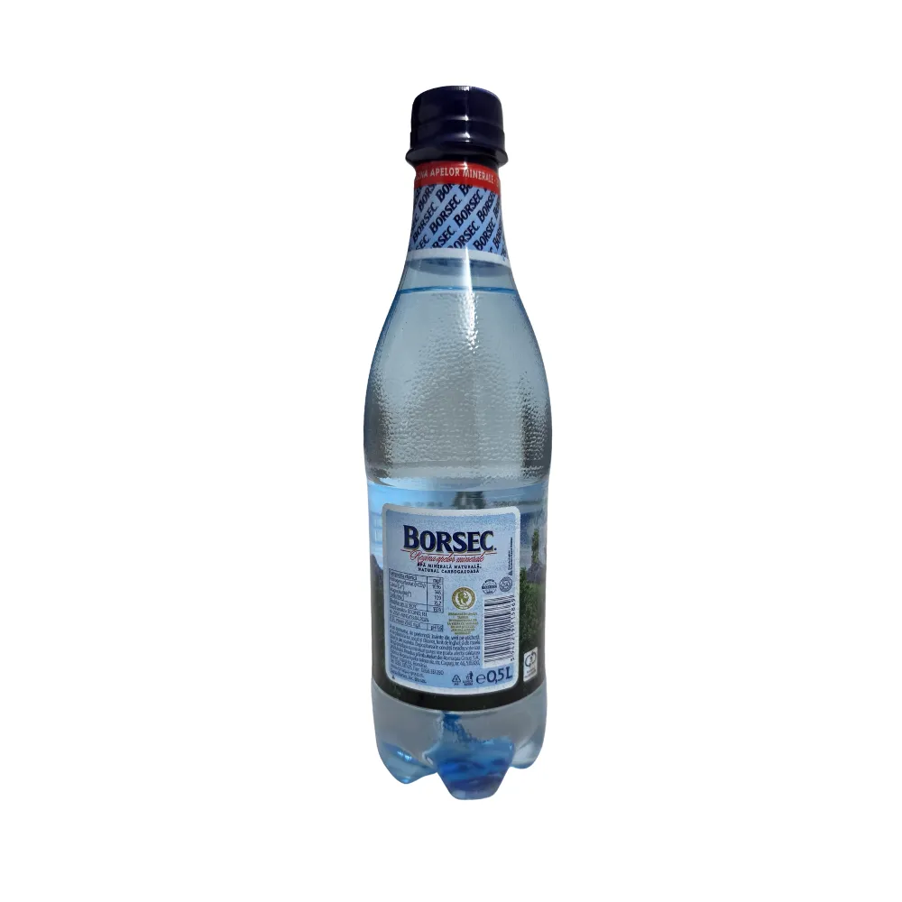 Etichetă Borsec apă carbogazoasă 0.5L PET