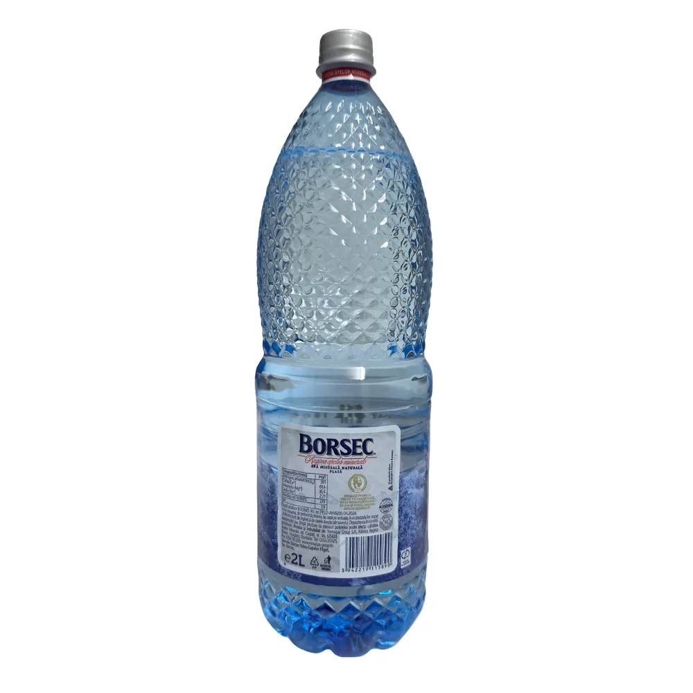 Etichetă Borsec apa plata 2L PET