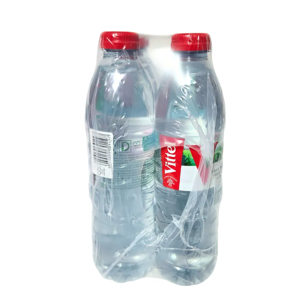 Bax Vittel apă plată 500ml văzut din lateral – sticle PET din munții Vosges, Franța