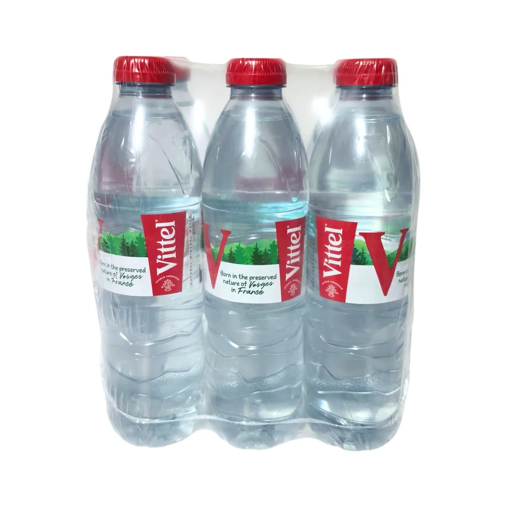 Bax Vittel apă minerală plată 500ml – sticle PET cu apă naturală din Vosges, Franța