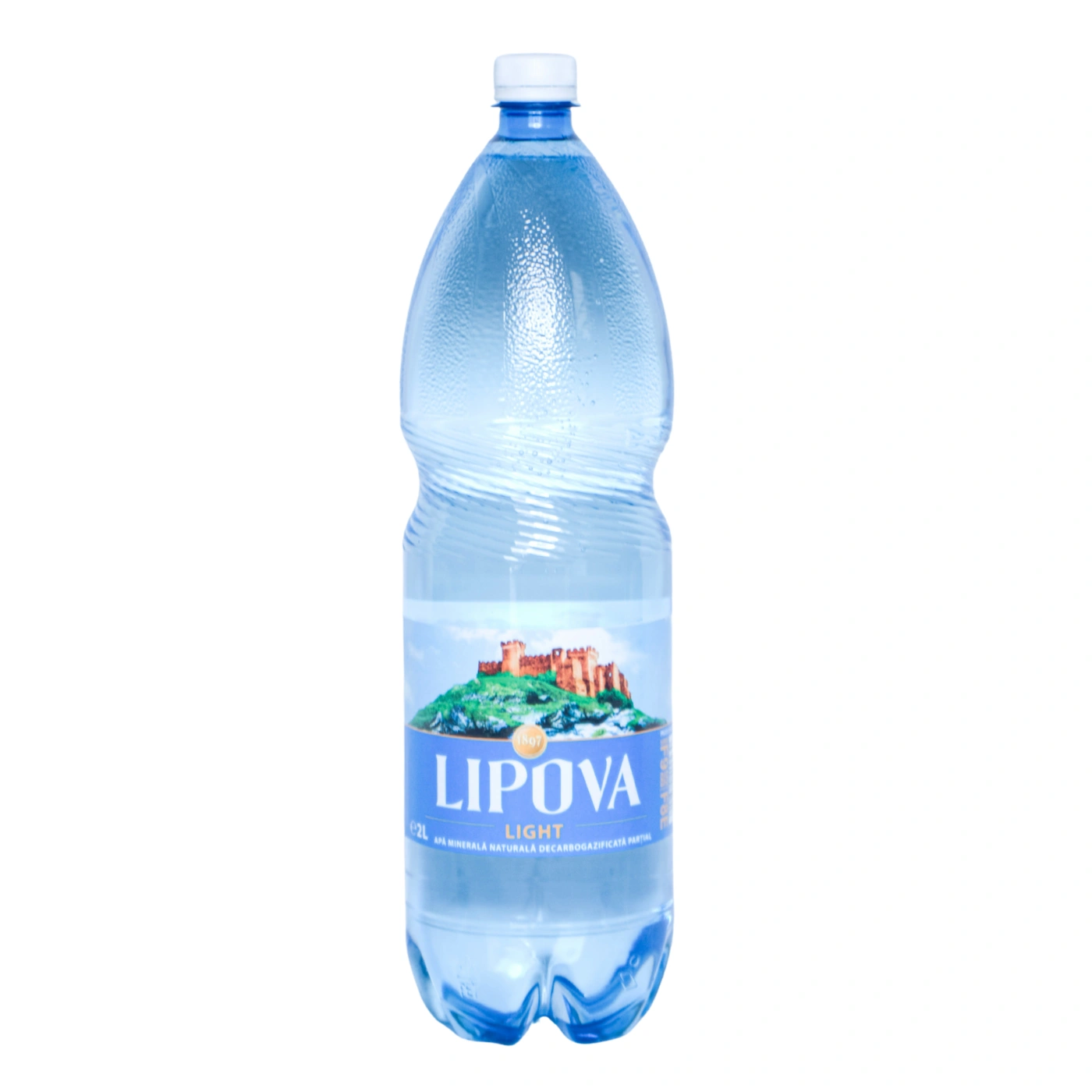 Apă minerală naturală decarbogazificată Lipova 2L PET, îmbuteliată la sursă
