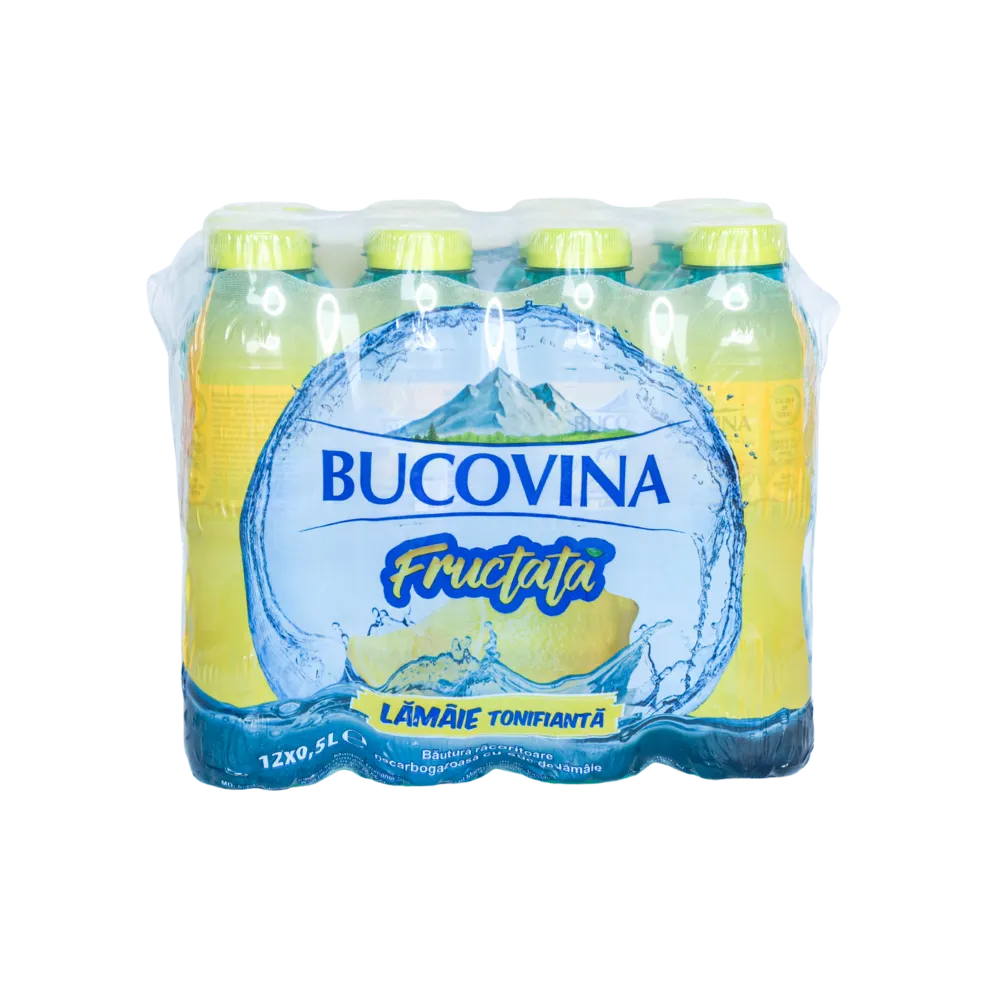 Apă plată aromatizată cu lămâie Bucovina, 500ml, PET - imagine 2