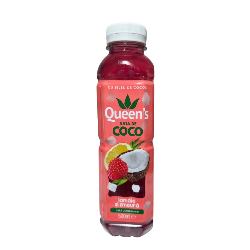 Queen Nata de Coco Lămâie-Zmeură 500ml PET