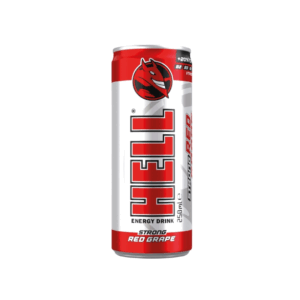 Băutură energizantă cu aromă de struguri roșii HELL Red Grape, 250ml, doză