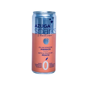 Doză băutură carbogazoasă cu aromă de piersică 330 ml fără zahăr