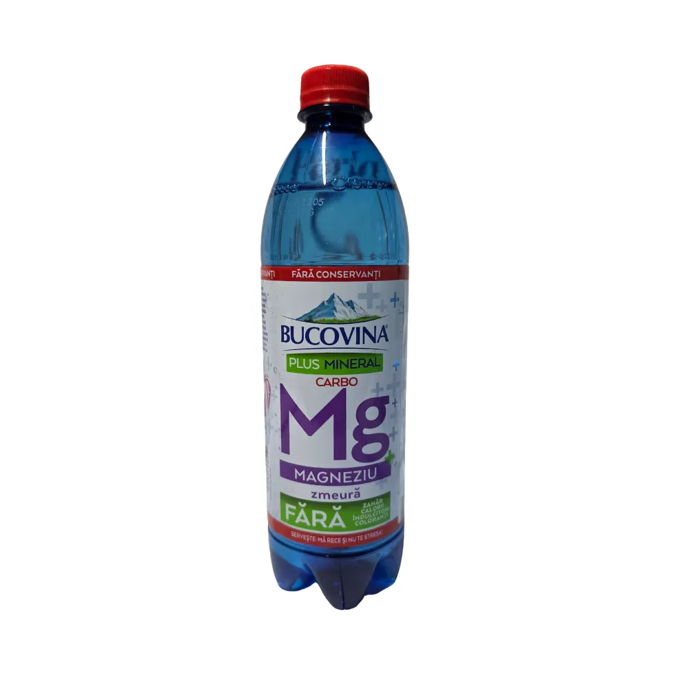 Bucovina Plus Mineral Carbo Magneziu, 0.6L, PET
