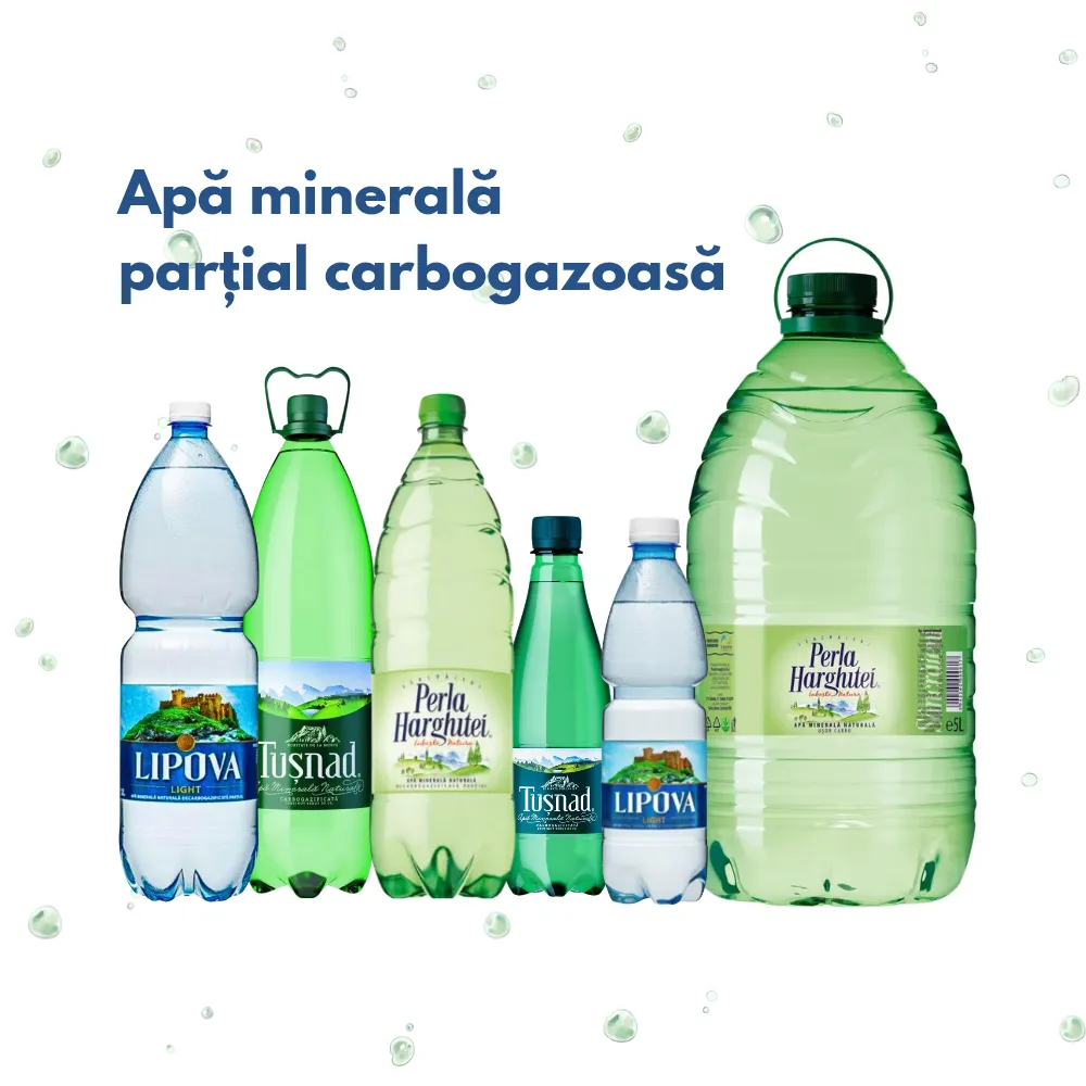 Apă minerala partial carbogazoasa