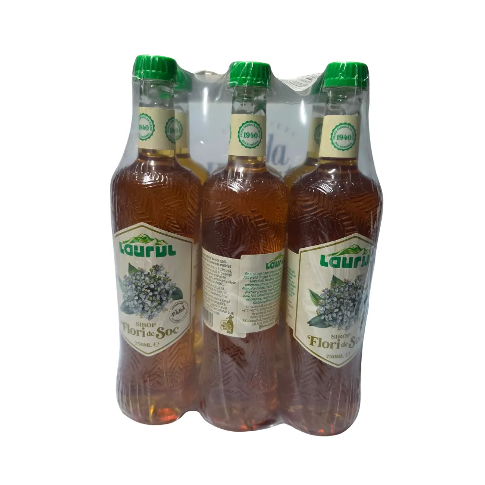Sirop de soc Laurul, 750ml, PET - imagine 3