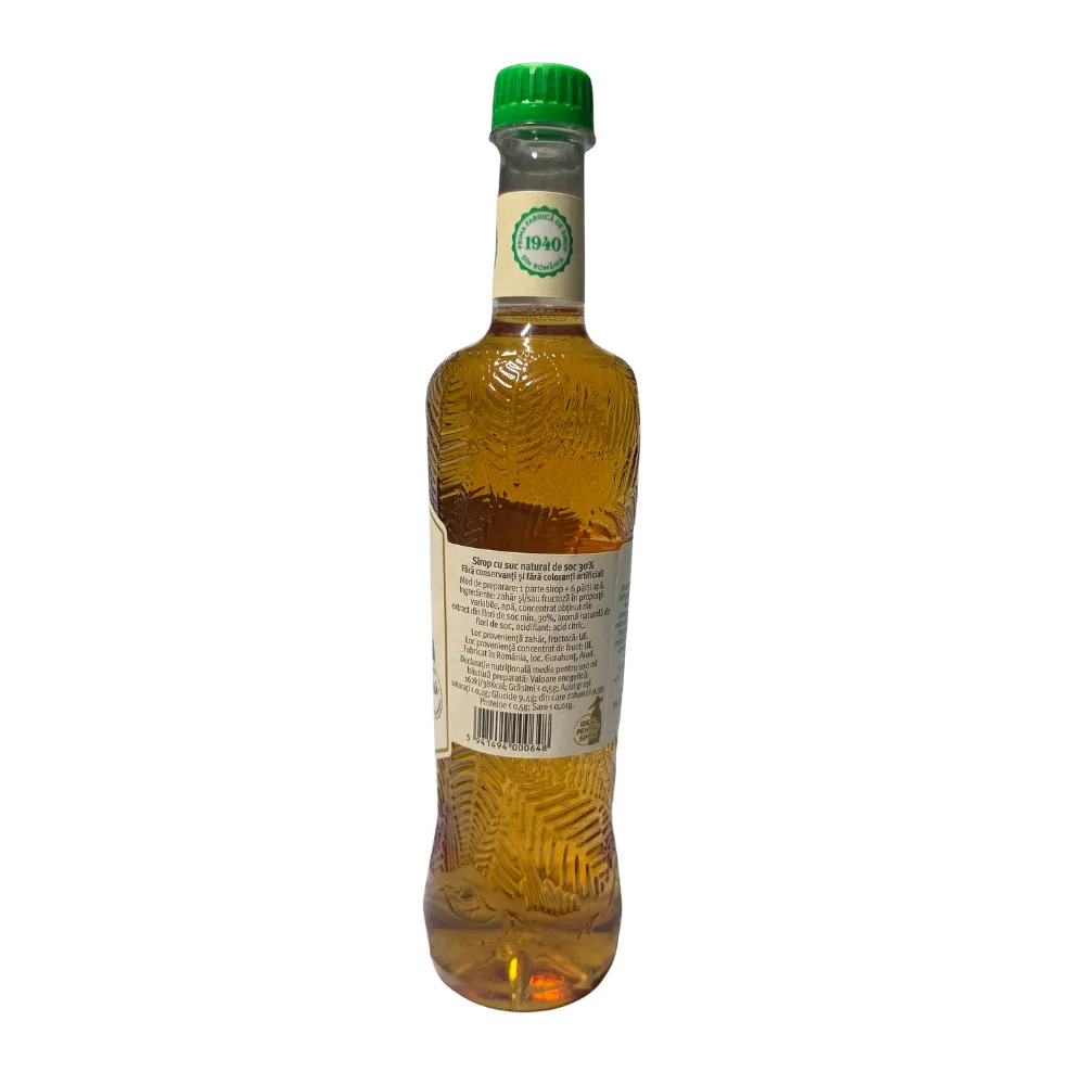 Etichetă sirop soc Laurul 750ml PET