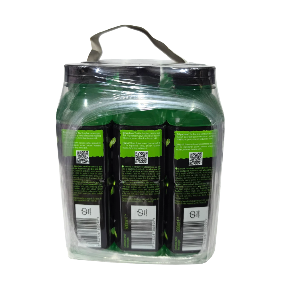 Bax Pet Queen Aloe Vera zero zahăr 500ml, vedere laterală – livrare rapidă în toată țara