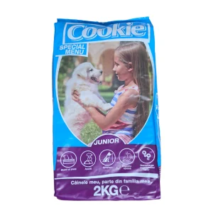 Cookie hrană uscată pentru câini junior 2kg - pachet