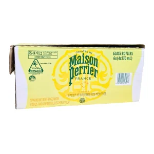 Maison Perrier Citrus Cherry la bax, 24 sticle de 330 ml – apă carbogazoasă cu citrice și cireșe