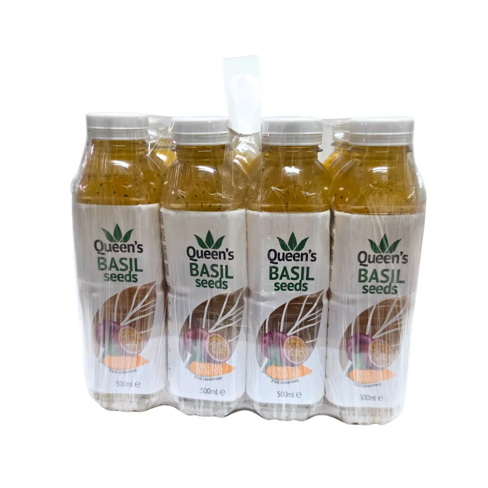 Queen Basil cu fructul pasiunii la bax, 12 sticle PET de 500 ml – băutură răcoritoare Calipso